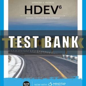 Test Bank For Hdev 6th Edition Rathus