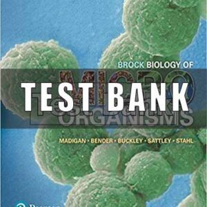 Test Bank for Brock Biology Of Microorganisms 15th Edition Madigan