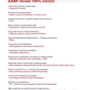 AANP FNP review correct questions and answers study guides updated and 100% correct