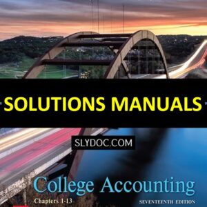 Solutions Manual for College Accounting 17th Edition Price