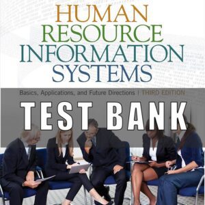Test Bank for Human Resource Information Systems Basics Applications and Future Directions 3rd Edition by Michael J. Kavanagh