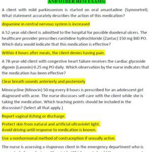 HESI Pharmacology Exam 2023 Pharmacology HESI Exam 2023
