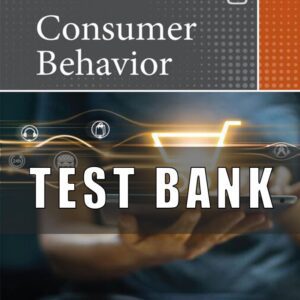 Test Bank for Test Bank for Consumer Behavior 8th Edition Hoyer