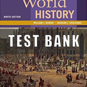 Test Bank for World History, 9th Edition, William J. Duiker,Jackson J. Spielvogel