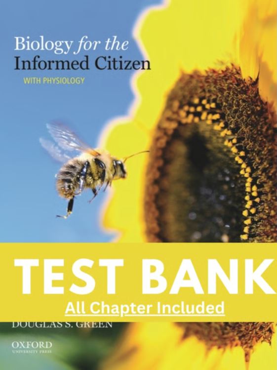 Test Bank for Biology for the Informed Citizen with Physiology 1st Edition Bozzone