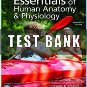 Test Bank for Essentials of Human Anatomy & Physiology, 13th Edition Marieb