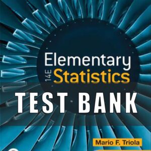 Test Bank For Elementary Statistics 14th Edition, Kindle Edition by MARIO F. TRIOLA