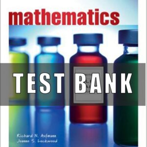 Test Bank For Mathematics with Allied Health Applications 1st Edition Aufmann Lockwood